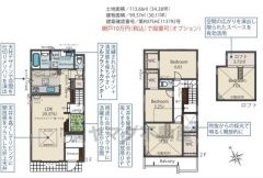 3LDKにロフトプラス主寝室にはWIC