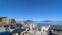 バルコニーからの眺望。オーシャンビューのバルコニーです。