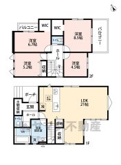 リビング広々21帖。WIC。オールフローリング。家族が顔を合わせやすいリビング階段＾＾