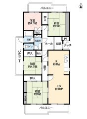 4LDＫ。リビングとキッチンは合わせて18帖です＾＾