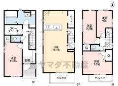 2階LDKは19帖以上の開放的な空間＾＾