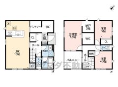 3SLDK、趣味スペース更にパントリー