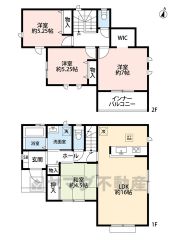 B号棟は角地　4LDK　LDK横には続き間として4.5帖の和室付き