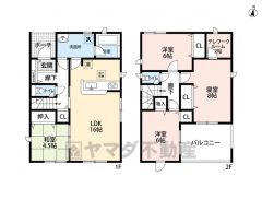 リビングは16帖の開放感あふれる空間です。2階は洋室が3部屋あるので、お子様が大きくなっても安心ですね＾＾
