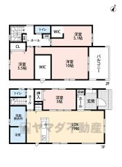 収納充実。SIC・パントリー・WIC・ファミリークローク。リビング18.4帖。お掃除しやすいオールフローリング＾＾