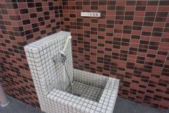 ペットの足洗い場