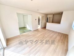 キッチンから会話が弾みそうなダイニングです。お友達や親せきをお招きするのも楽しみになりますね＾＾