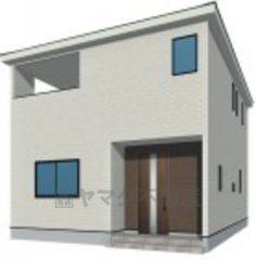 1号棟、外観完成予想図。 あくまでもイメージです。現況と異なる場合は現況を優先いたします。