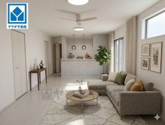 画像はCGによるイメージです。 広々LDK18帖に加えて和室が隣接した開放的な空間設計。家族でゆったりと過ごせる間取りが魅力です。