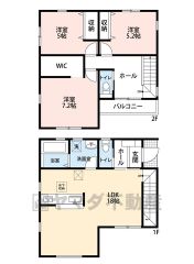3LDKにWIC 洋室のみなので、こだわりの家具やインテリアもしっくり収まります＾＾ 洋服好きや衣装持ちの方にお勧めです。
