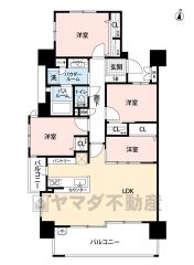 4LDK＾＾リビング南向きで日当たり良好＾＾ 全室洋室。