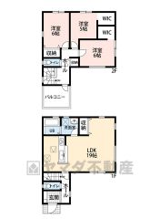 1階は広々約19帖のLDK＾＾リビング収納あり＾＾2階には3洋室、居室から独立した南向きのバルコニー＾＾