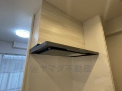 お手入れが簡単なスリム型レンジフードです。調理により発生する油煙や臭いを吸い込み、屋外へ排気してくれます。