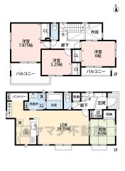 リビング19.75帖。全居室南向き。たっぷり収納できるパントリー付＾＾