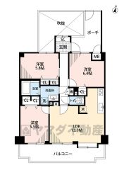 お掃除らくらくのオールフローリング3LDK＾＾ 全居室収納付きなので荷物の多い方でも安心＾＾