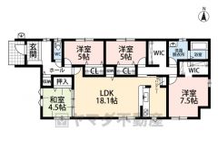 生活がワンフロアで完結する平屋をお探しの方におススメです。お気に入りの家具とインテリアで素敵な新生活をスタートしませんか。