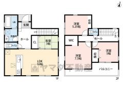 和室含む4LDK＾＾リビング南向きで日当たり良好＾＾ 2階には3洋室、主寝室は約7.5帖＆WIC付き＾＾