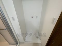 室内洗濯機置場。