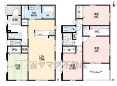 4LDK・カースペース4台分。