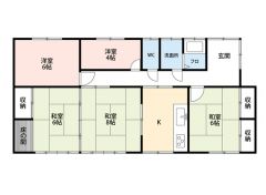 5K（和室3部屋　洋室2部屋）