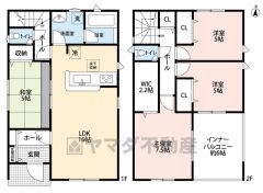 4LDK主寝室にはウォークインクローゼット付き　お気軽にお問い合わせください＾＾