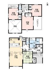 4LDK・カースペース4台（1か所軽自動車）