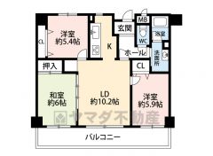 2025年7月内装全面リフォーム＾＾ 和室を含む3LDK＾＾全居室十分な広さを確保＆全居室収納付き＾＾