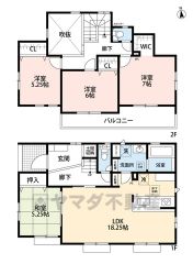 リビング18.25帖。全居室南向き＾＾収納完備＾＾