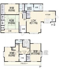 4LDK　全居室6帖以上で収納付き物件