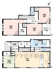 LDKと和室を合わせると22.5帖と開放的＾＾靴と一緒にコートも脱いでそのまま収納できる嬉しいシューズクローク付きです。