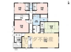 4LDK＾＾ 小さなお子様がいても安心の平屋物件です。 リビングは南向き。和室が付いているので来客時やお子様の勉強部屋にも＾＾