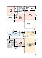 お掃除らくらくのオールフローリング＾＾収納充実＾＾
