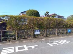 きれいに整備された歩道。