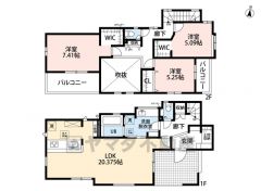 土間収納。オールフローリング。リビングは明るく開放的な吹抜け仕様＾＾