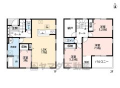 リビングは17帖の開放感あふれる空間です。2階は洋室が3部屋とストレージルームがあるので、お子様が大きくなっても安心ですね＾＾