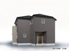 （2号棟）完成予想図 外観完成予想図。 あくまでもイメージとなります。現況と異なる場合は現況を優先いたします。