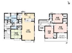 価格4680万円、4LDK、土地面積189.80m2、建物面積107.75m2