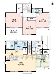 4LDK　4LDK　キッチンにはパントリー完備