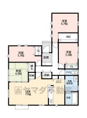 生活がワンフロアで完結する平屋建て＾＾将来性も考えられています＾＾ 和室含む4ＬＤＫ＾＾収納スペースが各所にあります＾＾