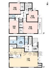 4LDK・全室収納・大型パントリー。