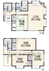 リビング14帖＾＾全居室6帖以上、収納完備＾＾