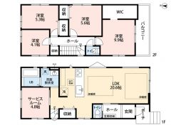 リビング広々20.6帖＆床暖房付き＾＾リビング階段＾＾ オールフローリング。納戸、WIC、リビング収納、ホール収納有＾＾
