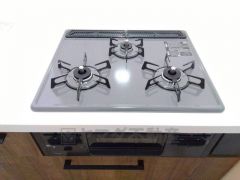 3口コンロなので、効率よくお料理が楽しめます。毎日のお料理も楽しくなりますね＾＾