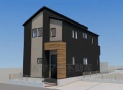 外壁はツートンカラーでスタイリッシュな外観で来客の時が待ち遠しくなりますね。