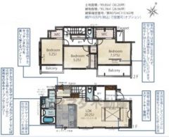3LDK　2WIC　パントリー　カースペース2台