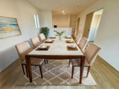 （家具はCGによるイメージとなります。）導線が考えられたリビングダイニングなので忙しい時間でも効率よく動けますね＾＾慌ただしい朝の時間も安心です＾＾