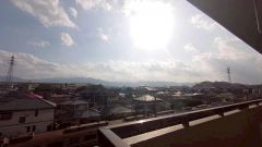 3部屋から行き来できる便利な2WAYバルコニーです。バルコニーからの眺望です。