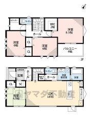 全室南東向きで陽当たりを1日中確保できる間取り。多目的カウンターを備えたHome Office確保＾＾