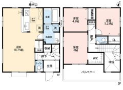 オールフローリング。解放感ある吹抜け＾＾ 全居室2面採光。あると便利な勝手口有＾＾ パントリーやWIC付き＾＾