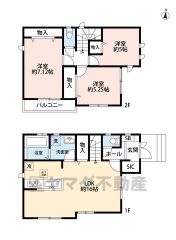 オールフローリング3LDK。リビングIN階段採用＾＾シューズインクローク付き＾＾